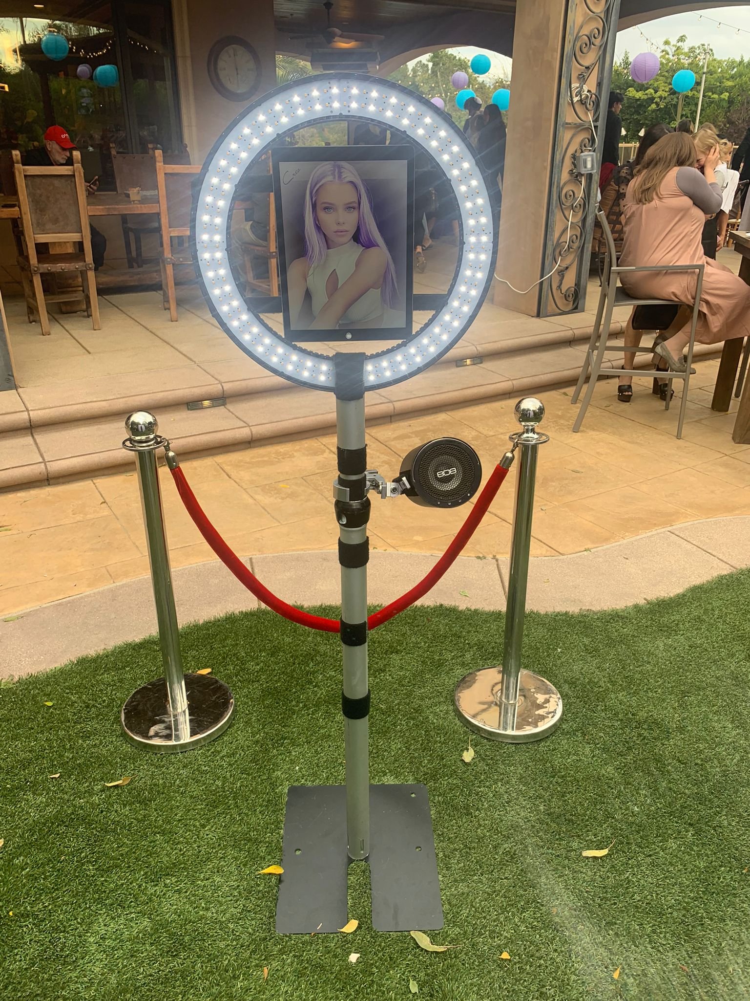 TikTok photo booth rental at a Los Angeles party