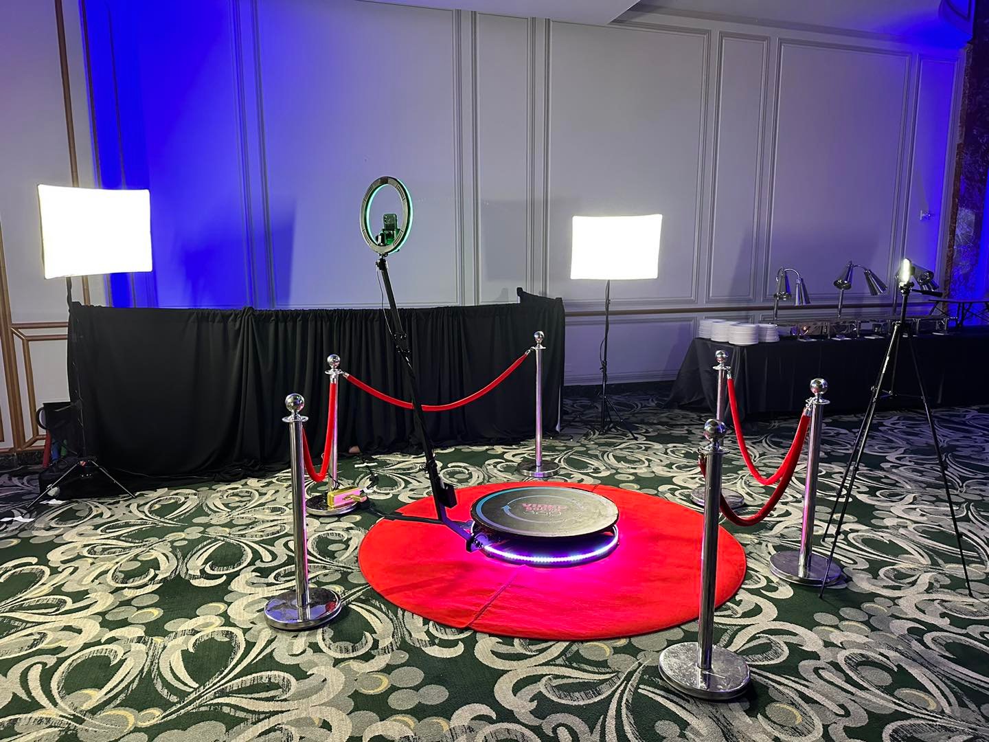 360 video booth rental at a Los Angeles event